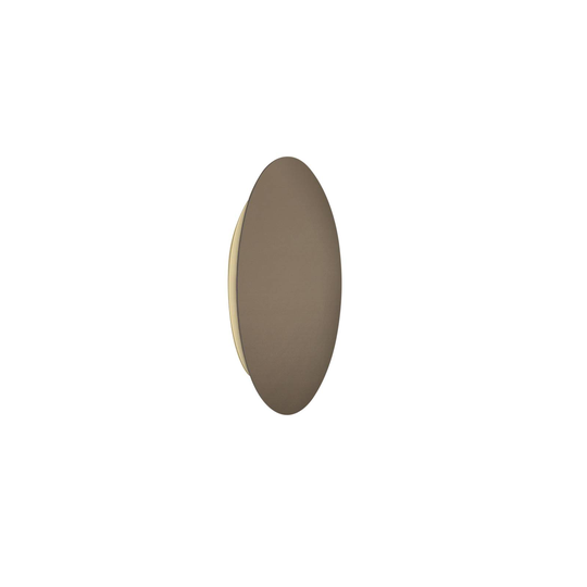 Escale Blade LED-vägglampa, brons, Ø 24 cm