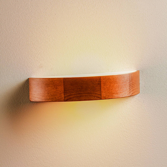 Vägglampa Kerio, bredd 40,5 cm, tall rustik