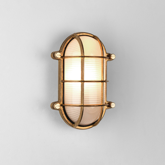 Astro Thurso oval utomhusvägglampa mässing