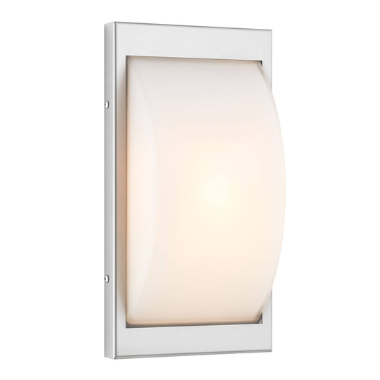 Utomhusvägglampa typ 068 E27 rostfritt stål