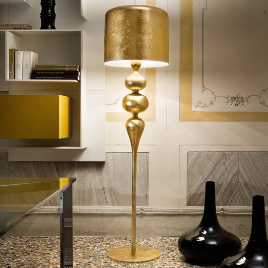 Golvlampa Eva STL3+1, guld