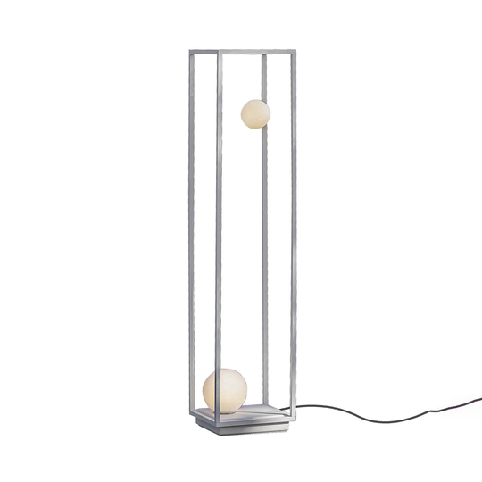 Karman Abachina LED-golvlampa 2 lampor vit 103 cm