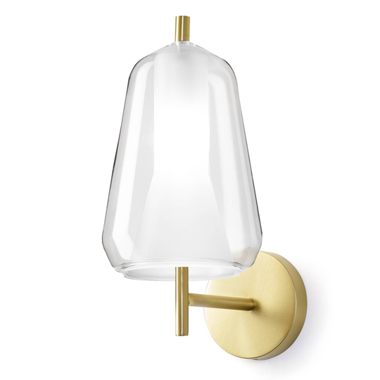 Vägglampa X-Ray, smal skärm Ø 14 cm klar