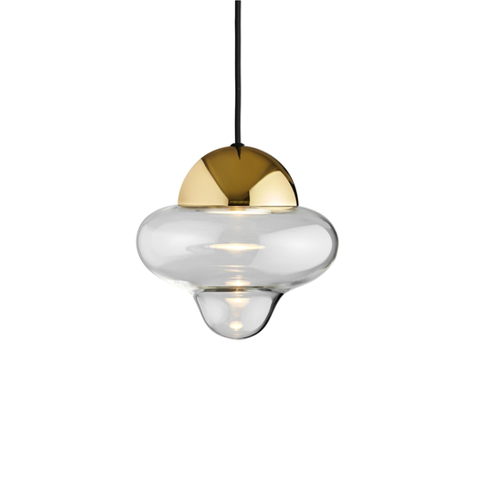 Design By Us Nutty Taklampa Transparent/ Guld