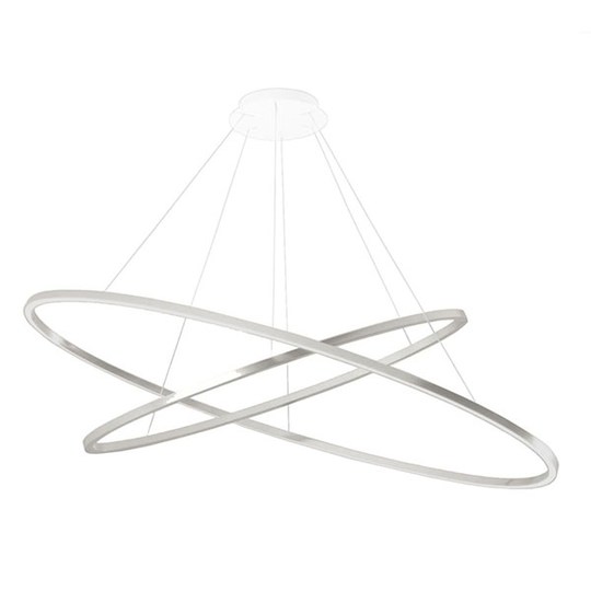 Nemo Ellisse Double Taklampa Polerad Aluminium/ Vit 2700K