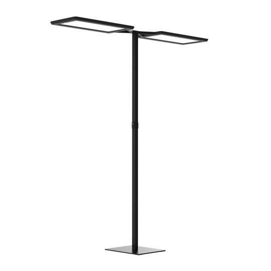 LED-golvlampa Yara.double 4 000 K BT, PIR, svart