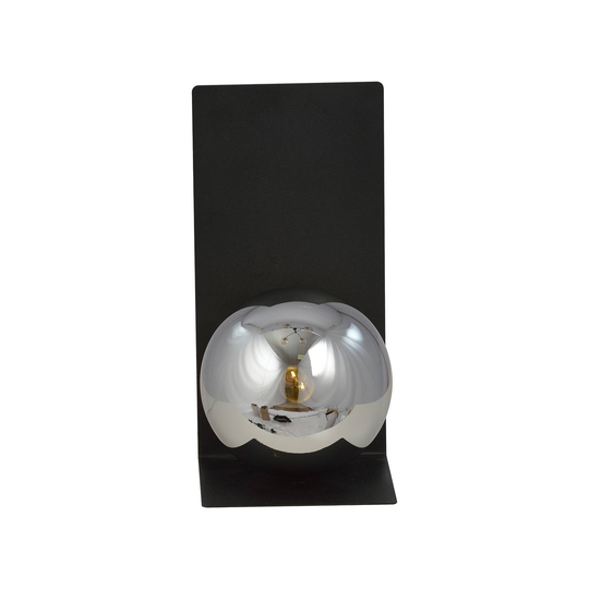 Vägglampa Form 6, 15 cm x 30 cm, svart/grafik