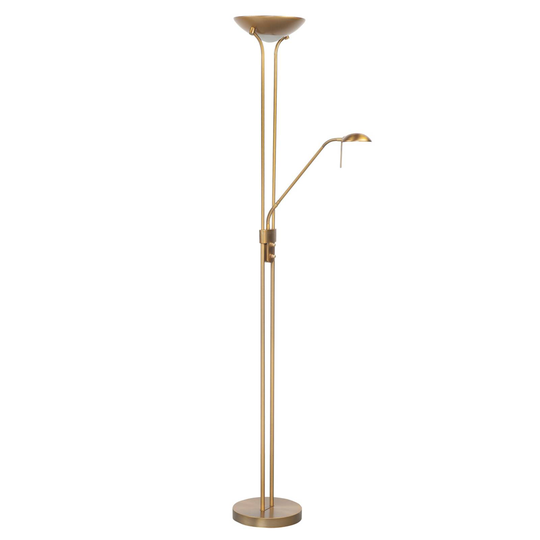 Variabel LED-uplight-golvlampa Lunaria läslampa