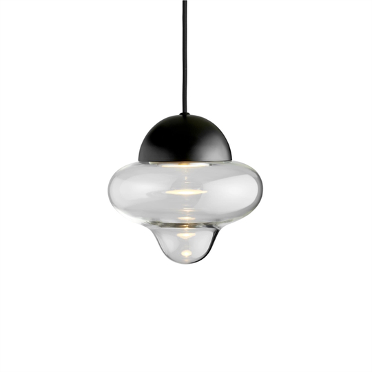 Design By Us Nutty Taklampa Transparent/ Svart
