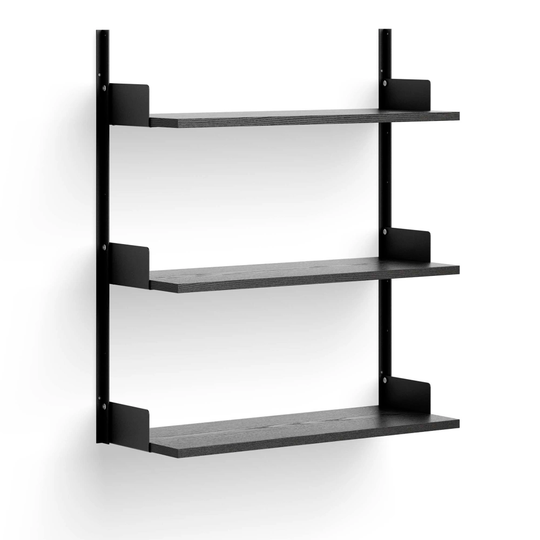 New Works Wall Shelf 90 - Black Ash/Black