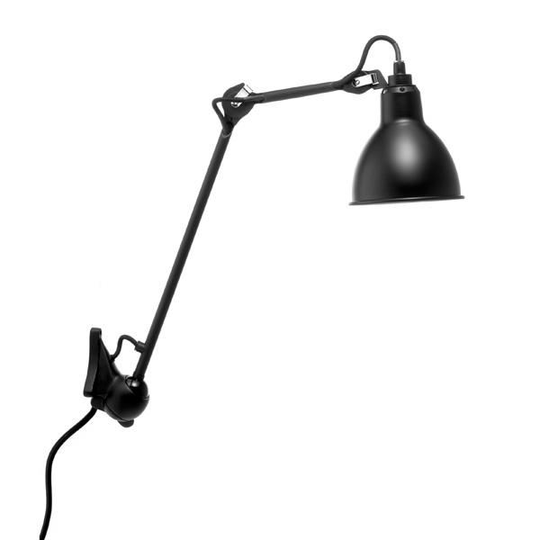 Lampe Gras N222 Vägglampa Matt Svart