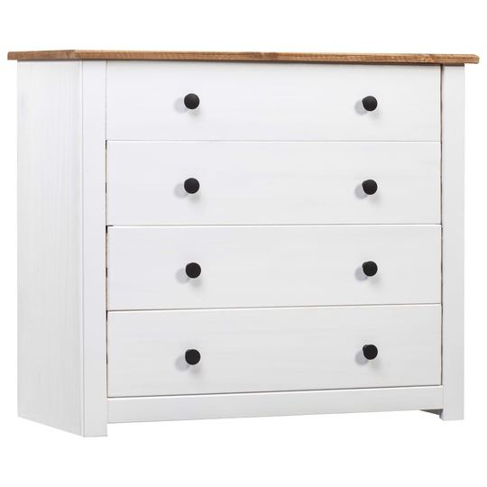 vidaXL Skänk vit 80x40x73 cm furu Panama
