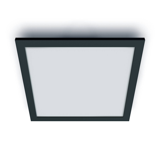 WiZ LED-taklampa panel, svart, 60x60 cm