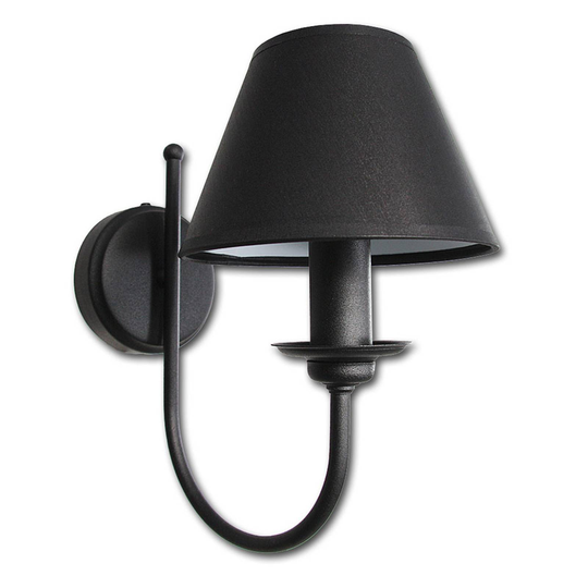 Vägglampa Bona, 1 lampa, svart