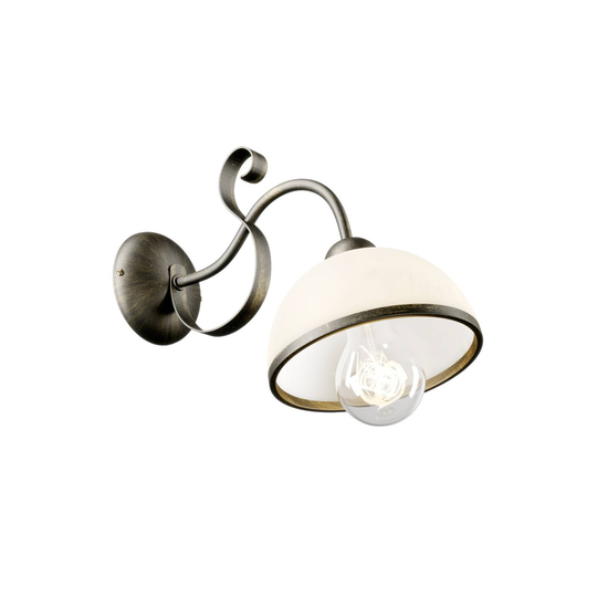 Vägglampa Antica i lanthusstil, 1 lampa