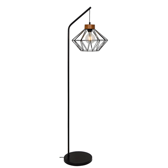 Golvlampa Vega med burskärm
