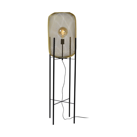 Golvlampa Mesh med fyra ben, guld