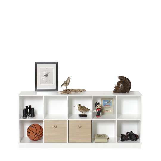 Wood horisontal hylla 5 x 2 sockel, Oliver Furniture