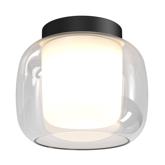 Astro Aquina 240 taklampa, glasskärm, svart
