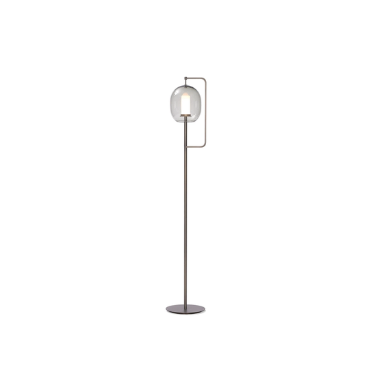Lantern Light Floor Lamp Medium, Burnished Brass