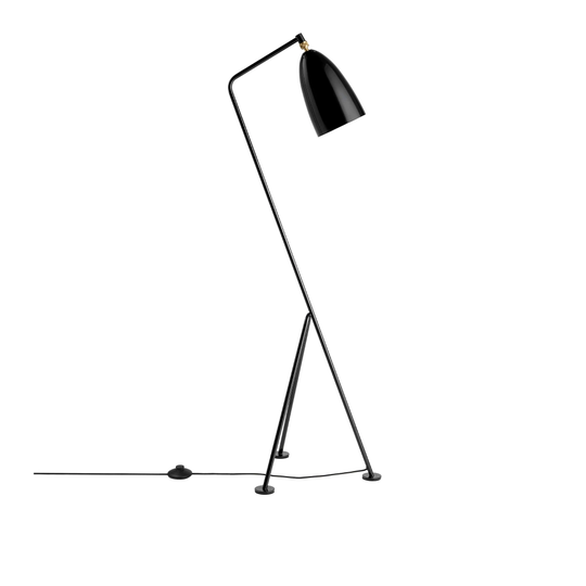 Gräshoppa Floor Lamp - Black Glossy
