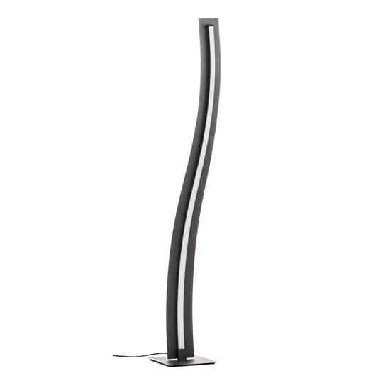 LED-golvlampa Salerno, SwitchDim, svart matt