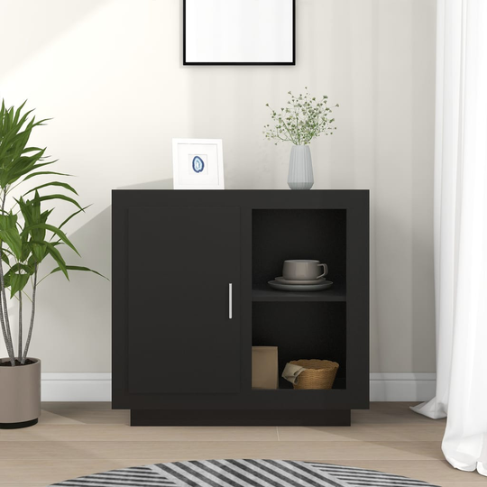 vidaXL Skänk svart 80x40x75 cm
