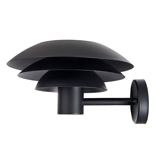 Dyberg Larsen DL31 Outdoor väggen svart Ø 31 cm