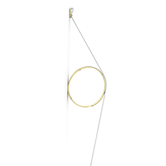 Flos Wirering Vägglampa Vit/Gul