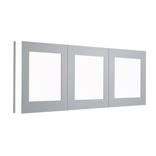 B-Leuchten Quadro LED-vägglampa 65x22 cm