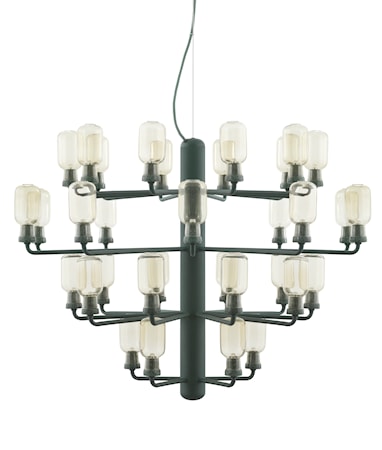 Amp Chandelier Taklampa Large EU Guld/Grön
