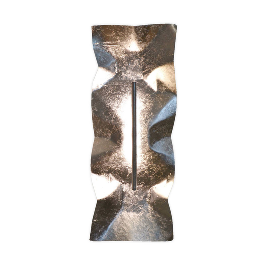 Knikerboker Crash Tube vägglampa, bladsilver