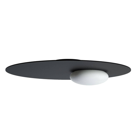 Axolight Kwic LED-taklampa, svart Ø 48 cm