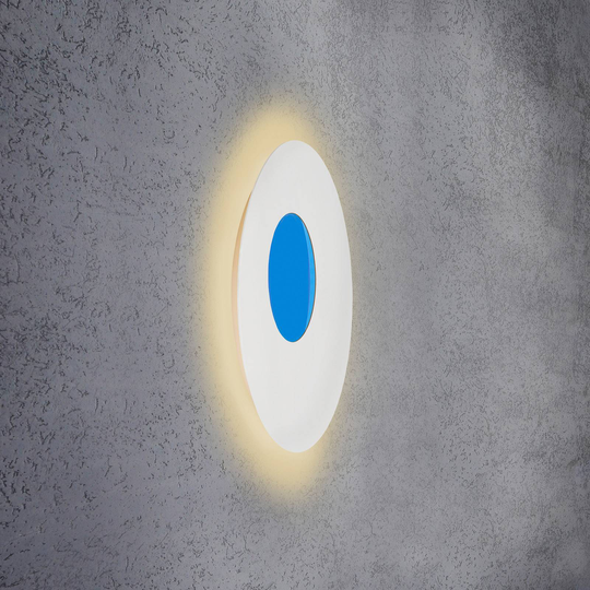 Escale Blade Open LED-vägglampa RGBW vit Ø59 cm
