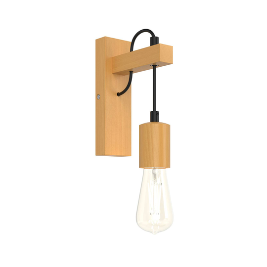 Vägglampa Tyske av trä, oliv