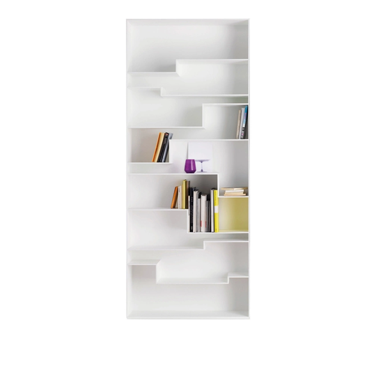 Melody Bookcase, Matt White, Monochromatic