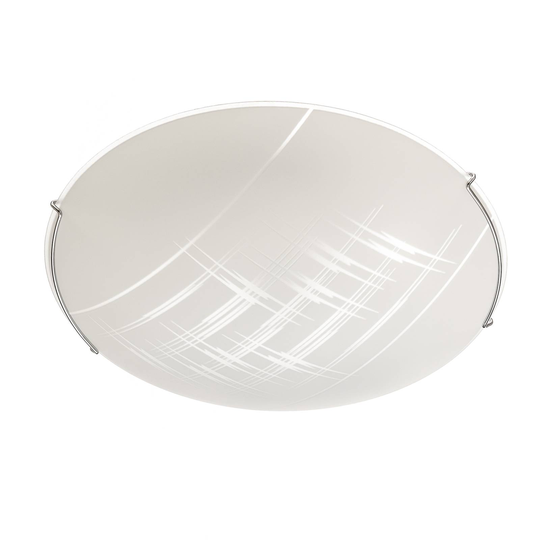 Taklampa Scratch av glas, Ø 30 cm