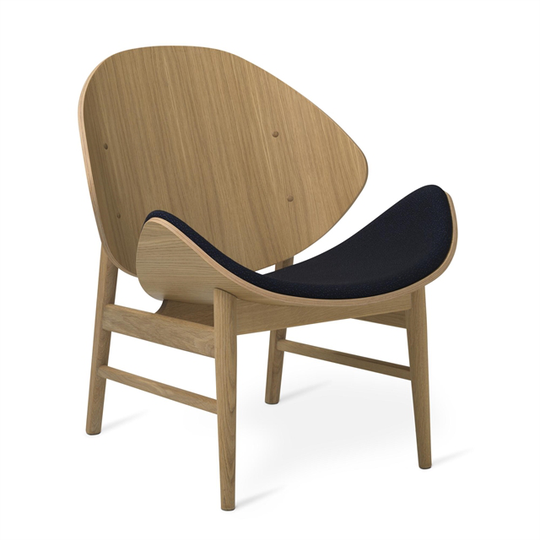 Warm Nordic The Orange Chair med Sitsklädsel Sprinkles 794/Vit Ek