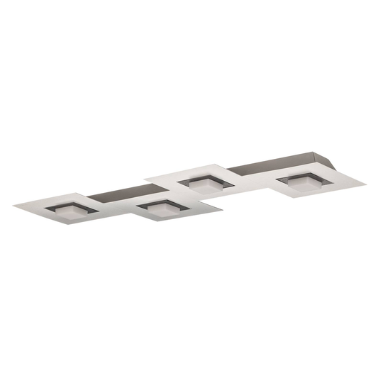 GROSSMANN Karree 4 lampor 80x30 cm aluminium titan