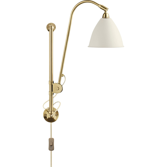 Bestlite BL5 Vägglampa Matt Vit & Mässing