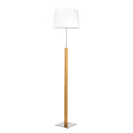Aluminor Quatro Up golvlampa ek ljus/krom