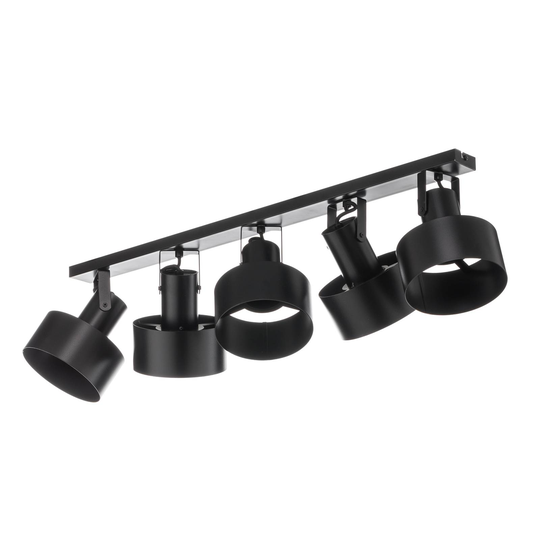 Taklampa Rif 5, 5 lampor, svart