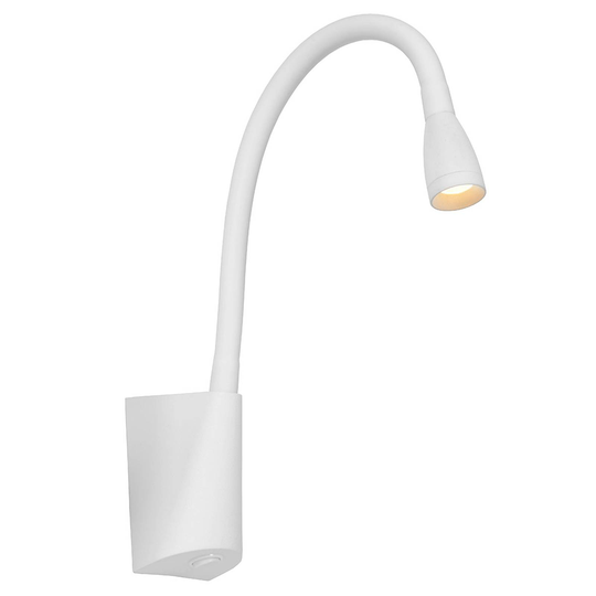 Böjbar LED-vägglampa Galen i vitt