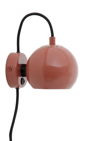 Ball Magnet Vägglampa Glossy Röd