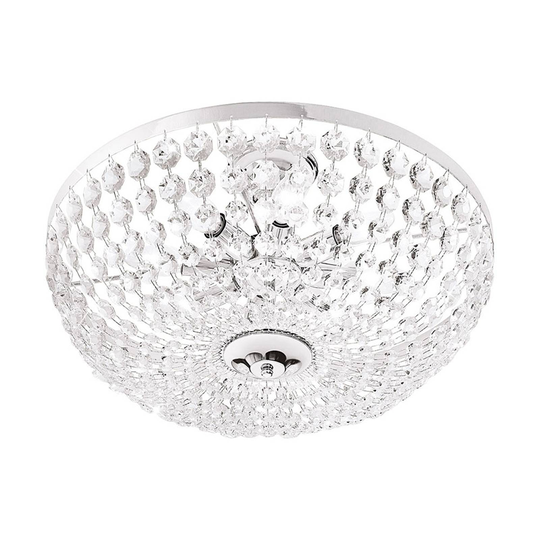 Taklampa Valerie, krom, Ø 50 cm