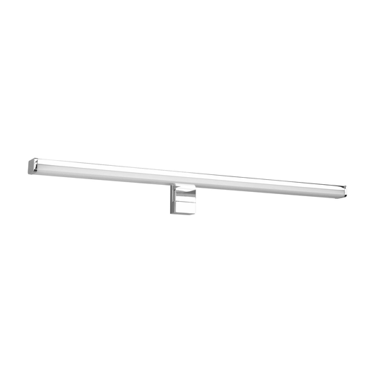 LED-vägglampa Lino, krom/vit
