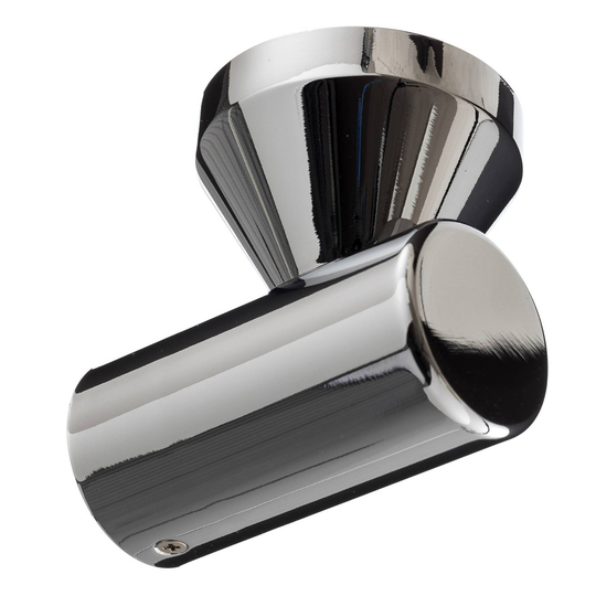 LED-vägglampa Key, 1 lampa, krom