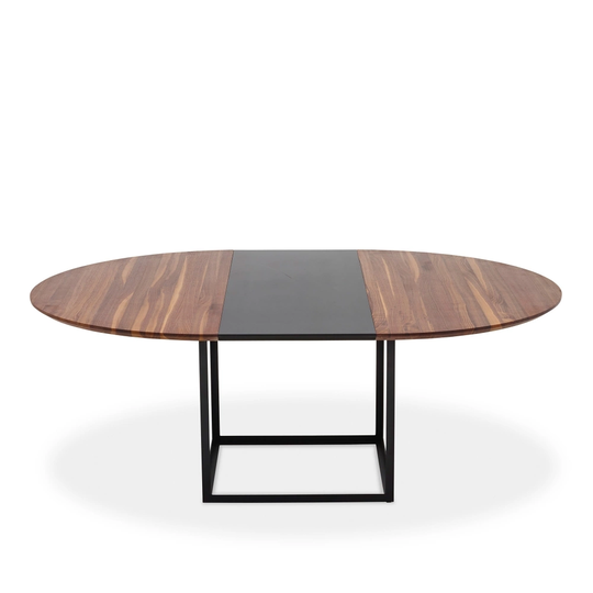 Iläggsskiva Jewel Table - Rund, Oljad valnöt, 50 x 150 cm
