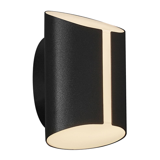 LED-utomhusvägglampa Grip, CCT Smart Home, svart