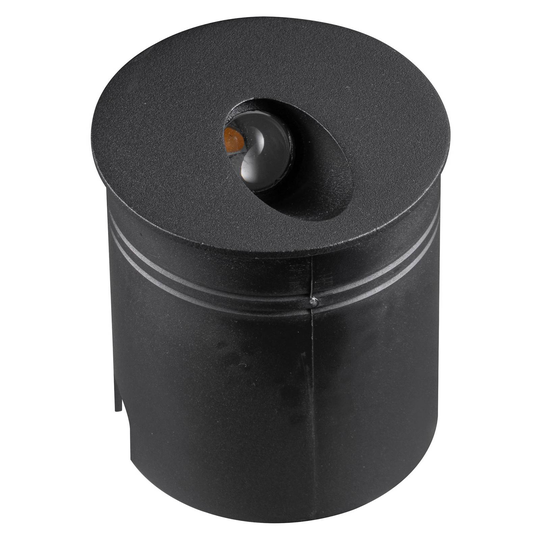 LED-inbyggnadslampa Aspen IP65, rund, svart